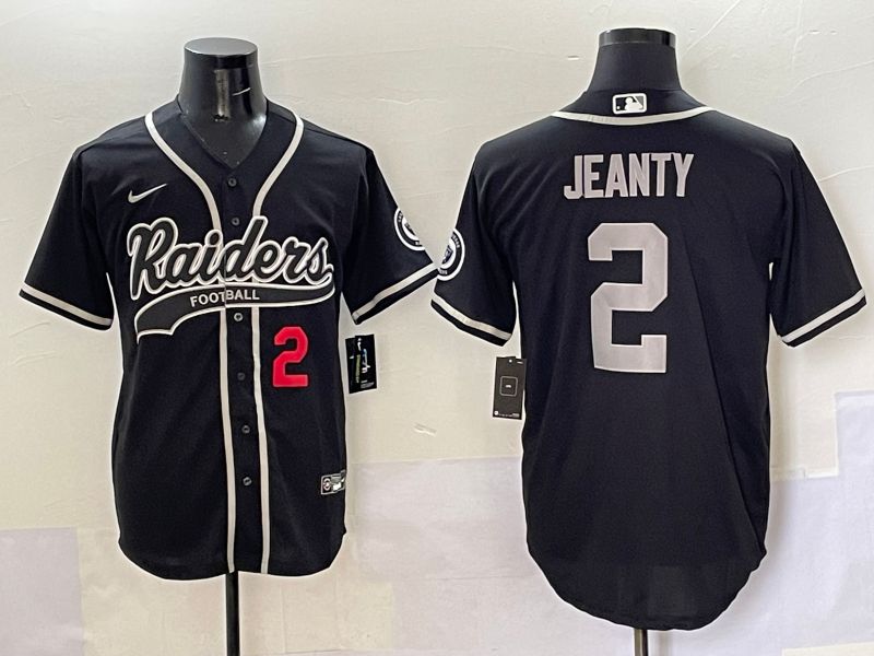 Men 2025 Oakland Raiders #2 Jeanty Black Joint Name Nike Limited NFL Jersey style 5->oakland raiders->NFL Jersey